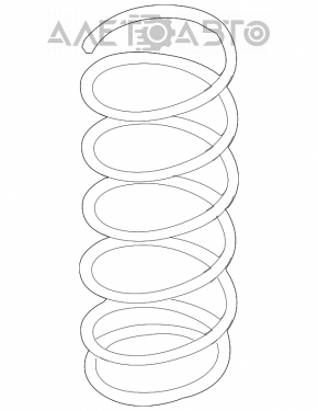 Пружина передняя правая Infiniti G25 G35 G37 4d 06-14