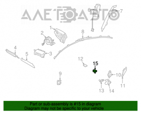 Модуль srs airbag компьютер подушек безопасности Lexus GS350 GS430 07