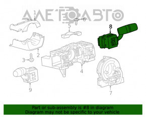 Подрулевой переключатель правый Mazda 3 14-18 BM