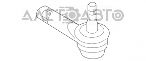 Рулевой наконечник левый Mazda 3 14-18 BM новый OEM оригинал