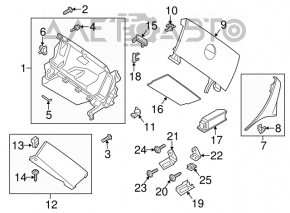 Перчаточный ящик, бардачок Mini Cooper Countryman R60 10-16