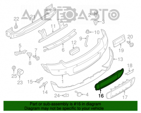 Capacul spate al bara de protectie pentru Mini Cooper Countryman R60 10-16