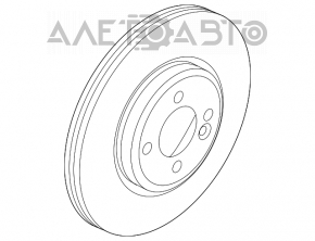 Placă de frână față dreapta Mini Cooper Countryman R60 10-16 295/22mm