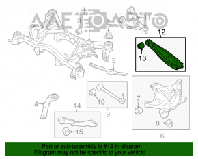 Maneta spate dreapta inferioară Subaru Outback 15-19 nouă originală OEM