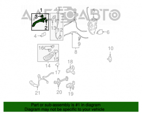 Mânerul ușii exterioare față stânga Honda Civic 4d 06-09