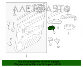 Controlul geamului electric din față dreapta Honda Civic 4d 06-09