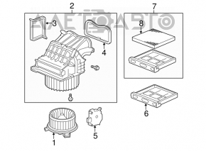 Корпус моторчика печки Honda Civic 4d 06-09