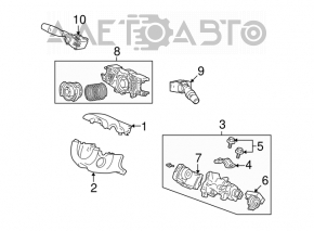 Învelișul coloanei de direcție pentru Honda Civic 4d 06-09