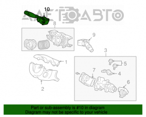 Подрулевой переключатель левый Honda Civic 4d 06-09