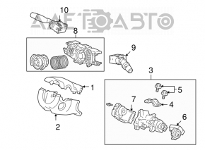 Подрулевой переключатель левый Honda Civic 4d 06-09