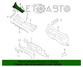 Grila stergatoarelor din plastic pentru Honda Civic 4d 06-09