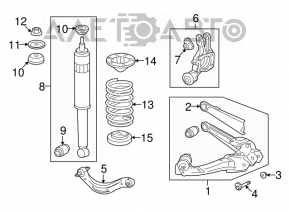 Capac spate stânga Honda Civic 4d 06-09 cu husă