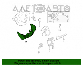 Обрамление рулевой колонки Infiniti FX35 FX45 03-08 серое