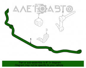 Stabilizator frontal Infiniti G25 G35 G37 4d 06-14