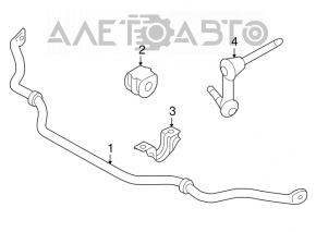 Stabilizator frontal Infiniti G25 G35 G37 4d 06-14