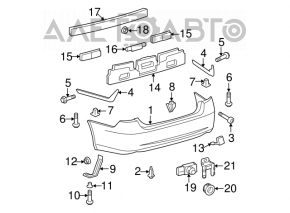 Suport bara spate stanga lunga Lexus ES350 07-12 nou original OEM