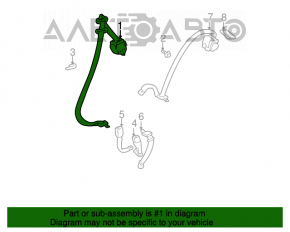 Centura de siguranță din spate dreapta pentru Lexus RX300 98-03.