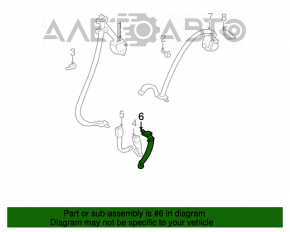 Ремень безопасности задний центр Lexus RX300 98-03