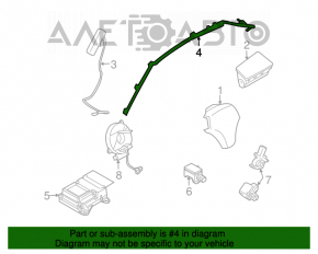 Подушка безопасности airbag боковая шторка левая Mazda3 MPS 09-13