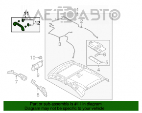 Ручка потолка задняя правая Mazda3 03-08