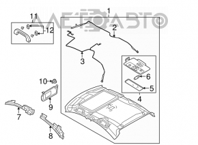 Ручка потолка задняя левая Mazda3 03-08