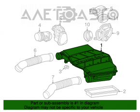 Corpul filtrului de aer Mercedes W211 benzina v6 v8