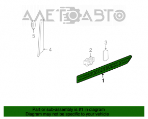 Capac usa inferioara spate stanga Mercedes W164 ML