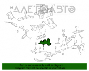 Colector de evacuare dreapta pentru Mercedes W164 ML350 W251 R350