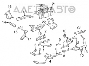 Colector de evacuare stânga Mercedes W164 ML350 W251 R350