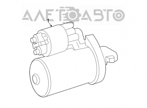 Стартер Mercedes W164 ML W251 R M272