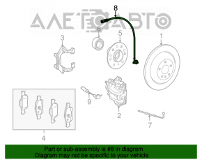 Датчик ABS задний правый Mercedes W164 ML X164 GL W251 R