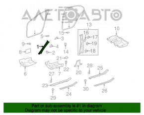 Capacul amortizorului din față dreapta Mercedes W221