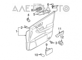 Controlul geamului electric din față dreapta Nissan Murano z50 03-08