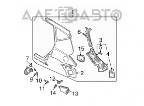 Aripa spate dreapta Nissan Murano z50 03-08.