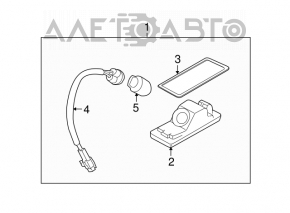 Iluminarea numărului de la ușa portbagajului Subaru B10 Tribeca