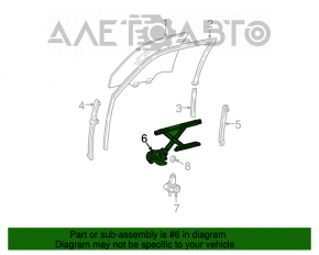 Стеклоподъемник с мотором передний правый Toyota Camry v30 2.4