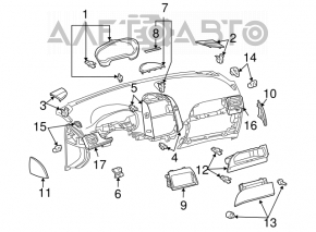 Conducta de aerisire stânga Toyota Sienna 04-10