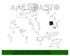 Conducta de aerisire stânga Toyota Sienna 04-10