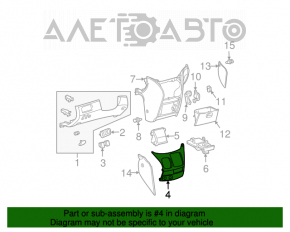 Husa pentru schimbatorul de viteze Toyota Sienna 04-10