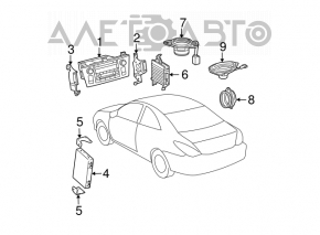 Modul de control al tunerului radio Toyota Avalon 05-12