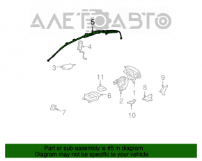 Perna de siguranță airbag, cortina laterală stânga Toyota Solara 2.4 04-08