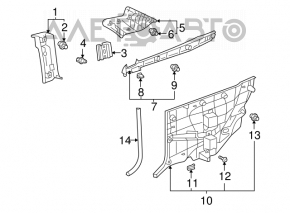 Capac spate stânga Toyota Solara 2.4 04-08