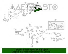 Conducta de aerisire dreapta Toyota Solara 2.4 04-08