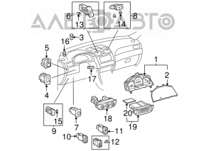 Controlul climatizării pentru Toyota Solara 2.4 04-08