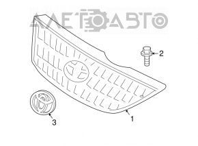 Решетка радиатора grill Toyota Solara 04-08 надломан край