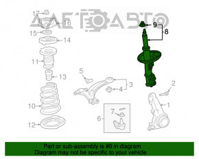 Стойка амортизатора в сборе передняя левая Toyota Solara 2.4 04-08