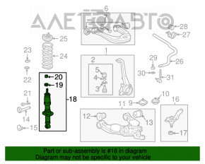 Amortizorul din față dreapta Toyota Solara 2.4 04-08