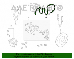 Senzor ABS frontal stânga Infiniti G25 G37 4d 06-07