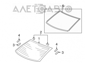 Geam spate Honda Civic 4d 06-09