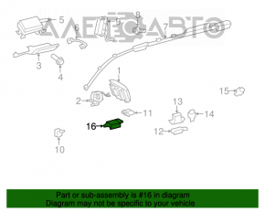 Модуль srs airbag компьютер подушек безопасности Toyota Camry v40